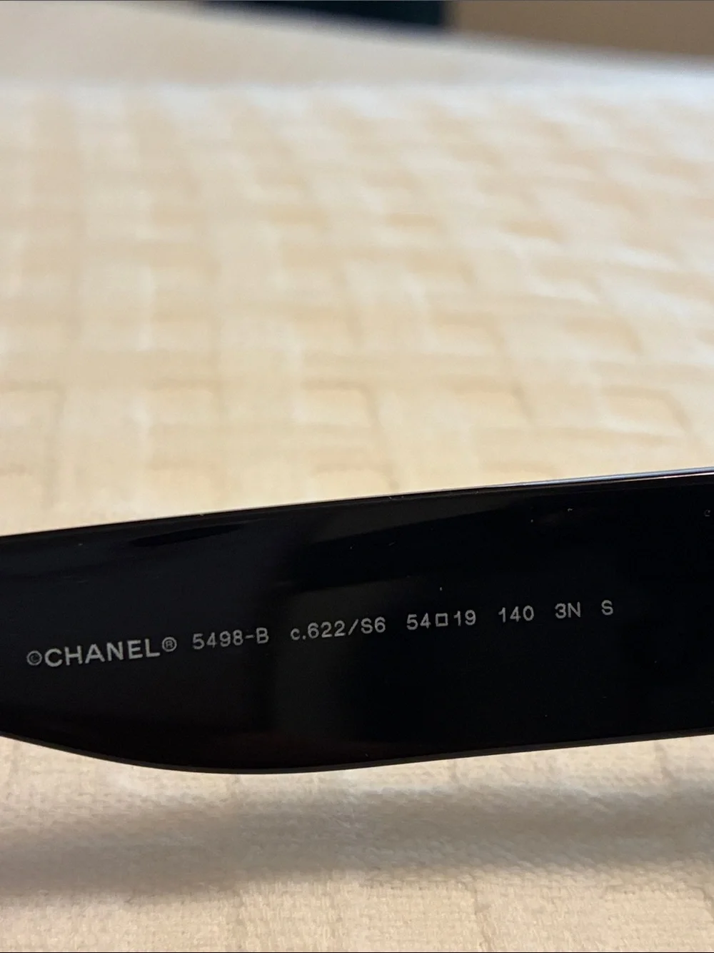 CHANEL Black Sunglasses CH5498B C622S6 Rhinestone CC Logo